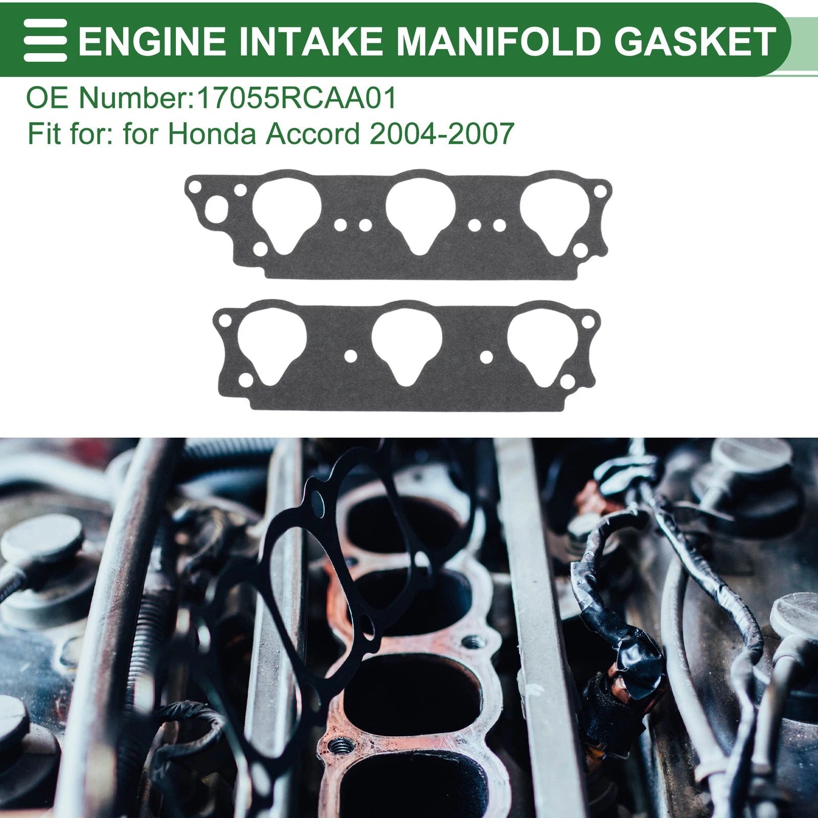 Engine Intake Manifold Gasket for Honda Accord (2004–2007) No. 17055RCAA01