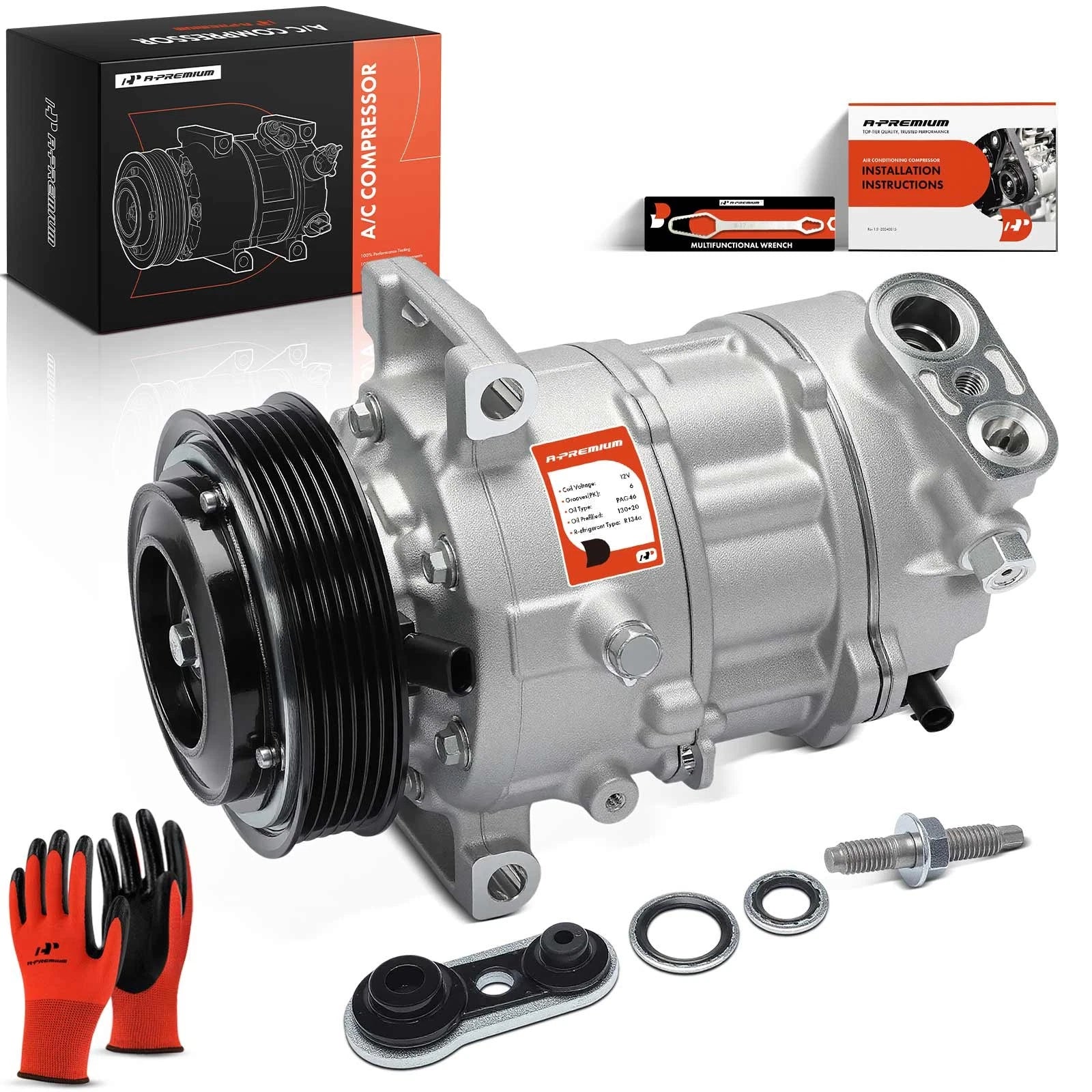 AC Compressor with Clutch for Jeep Compass (2023–2026)