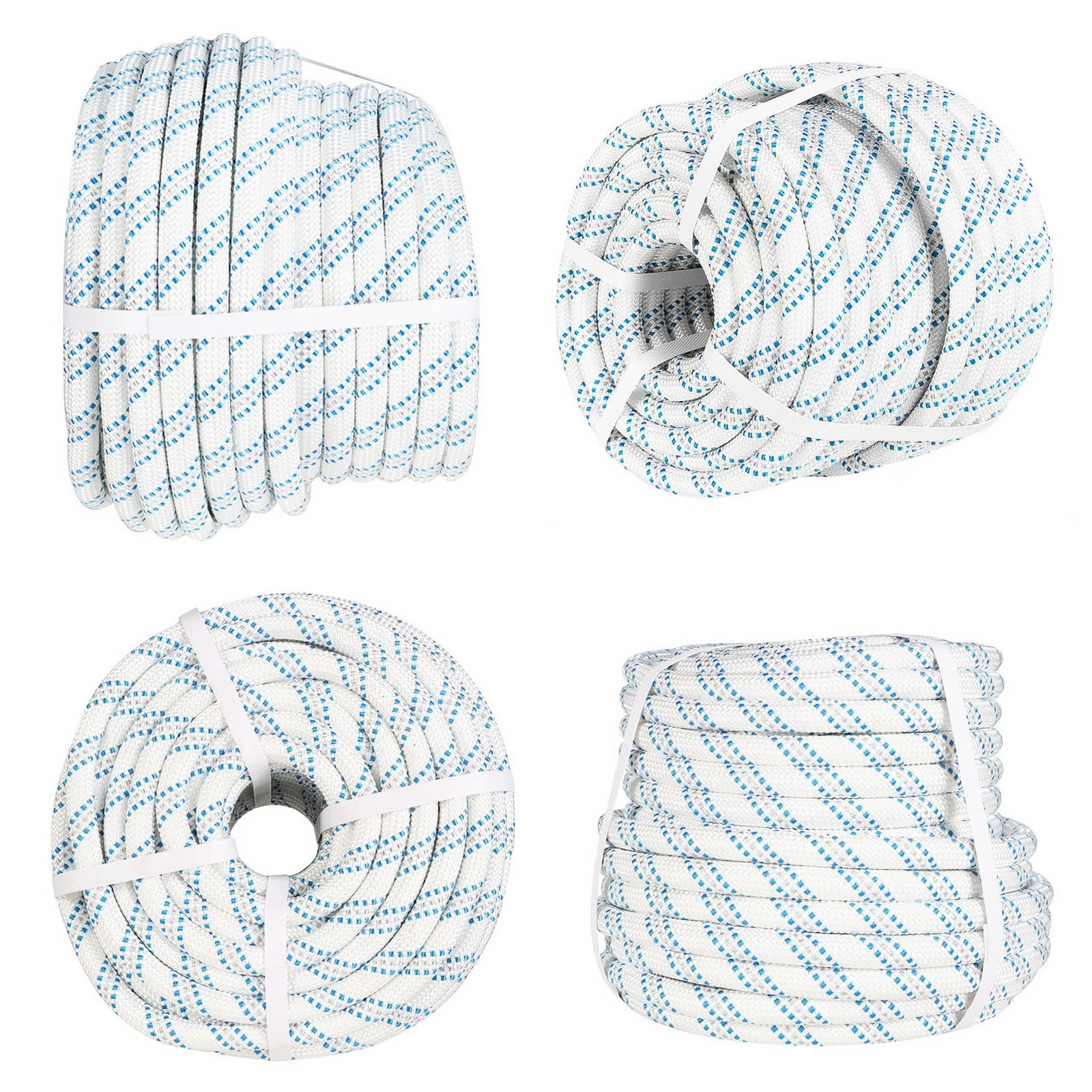 5/8" Double Braid Nylon Polyester Bull Rope for Arborist Rigging (150')