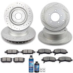 Set of 4 Brake Pads and Rotors for Jeep Compass (2007–2017) 295mm Drilled