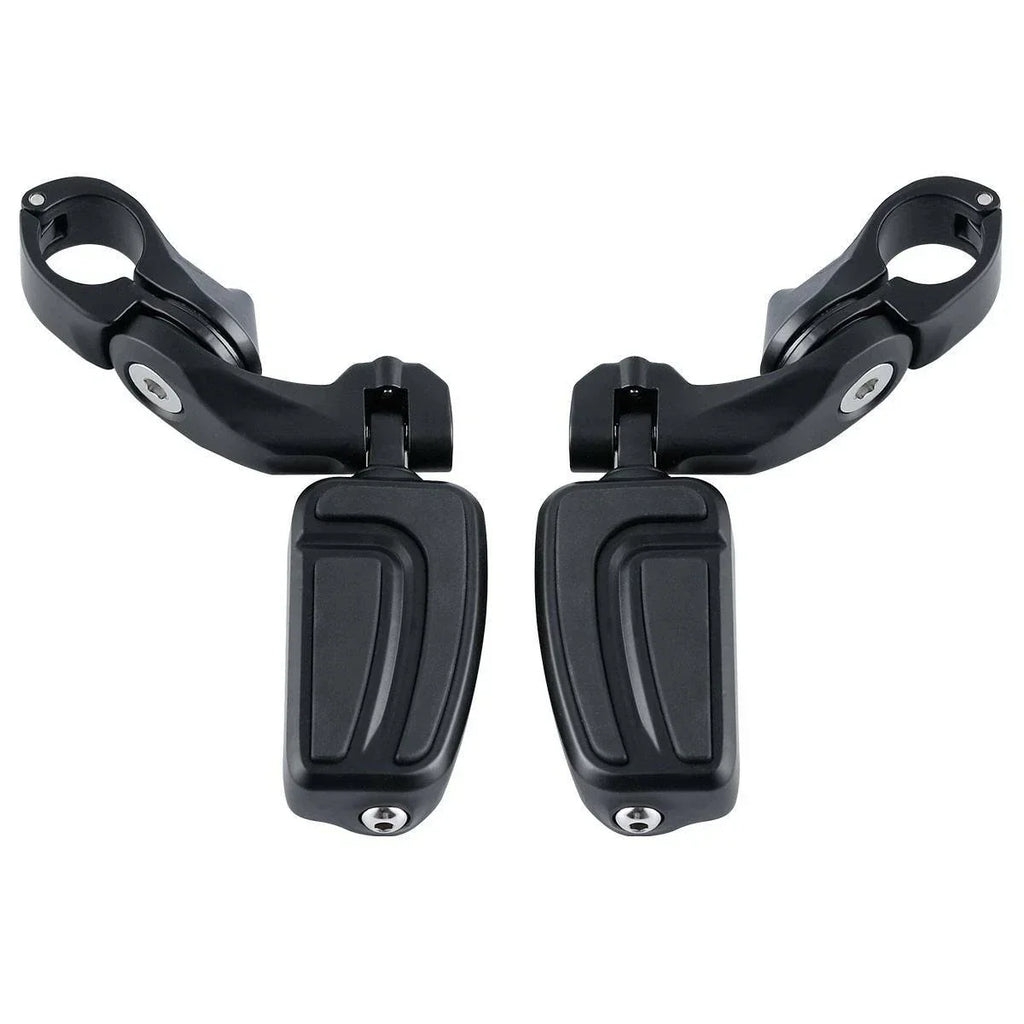 Matte Black 1 1/4'' 32mm Short Highway Bar Pegs Footpeg Pedal