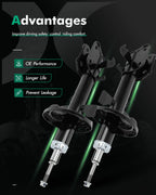 Front Gas Shocks Absorber Set of 2 for Honda Odyssey (2011–2012)