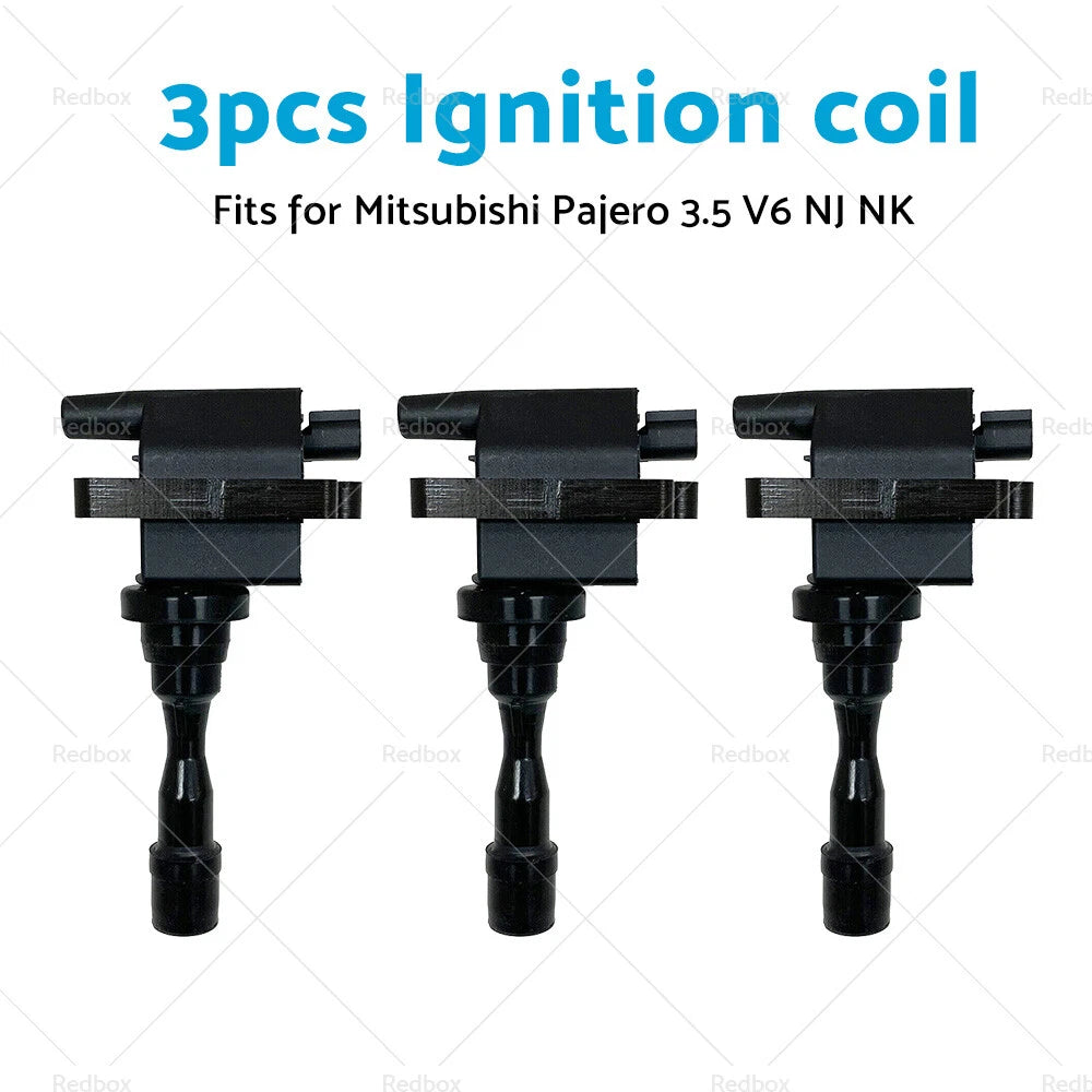 Ignition Coil Set of 3 for Mitsubishi Pajero NJ NK V6 3.5L (1993–1997) MD303922
