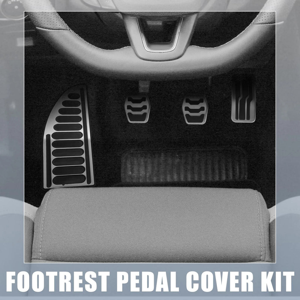 Anti Slip Clutch Brake Gas Accelerator Pedal Cover Kit for Ford 