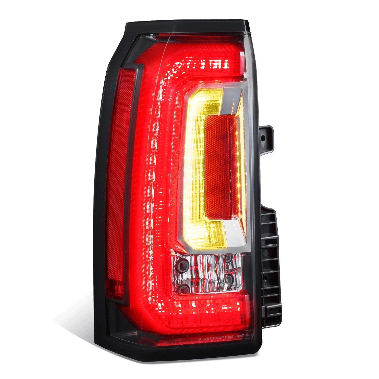 Chrome Housing Red Lens Reflector Headlight for GMC Yukon XL (2015–2020)