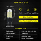 2X 3157 LED Backup Reverse Light Bulbs for Chevy