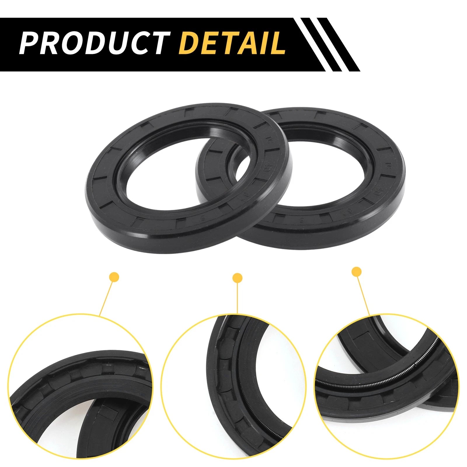 Set of 5 Oil Seal Rotary Shaft Seal NBR Rubber 40x62x8mm