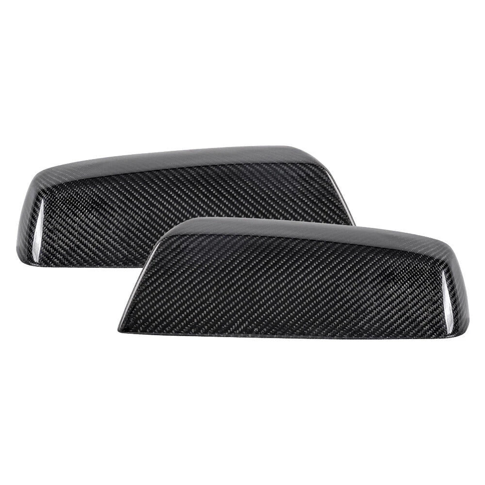 Real Carbon Fiber Side Mirror Cap Covers for Sierra Silverado (2014–2019)