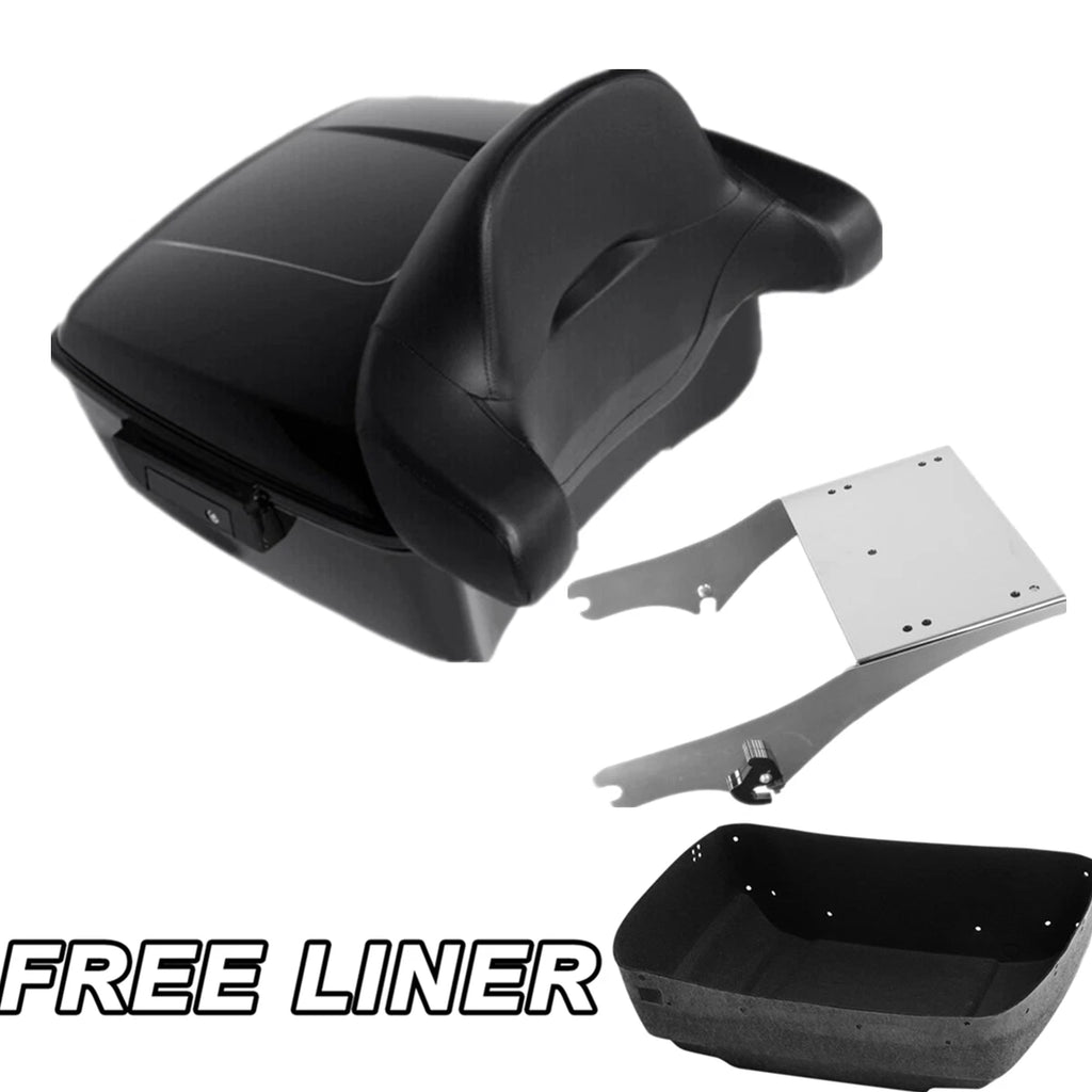Trunk Backrest Pad Mount Rack for Harley Electra Road Glide (1997–2008)