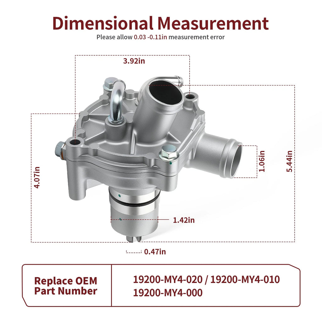 Water Pump Assembly 19200-MY4-020 for Honda Goldwing 1500 GL1500 (1992–1995)