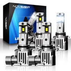 2X NOVSIGHT 9005 9006 LED Headlight Bulbs 6500K Combo for High Low Beam