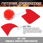 Front Rear Red Mud Flaps Splash Guards for Honda Civic & Accord (2010-2025)