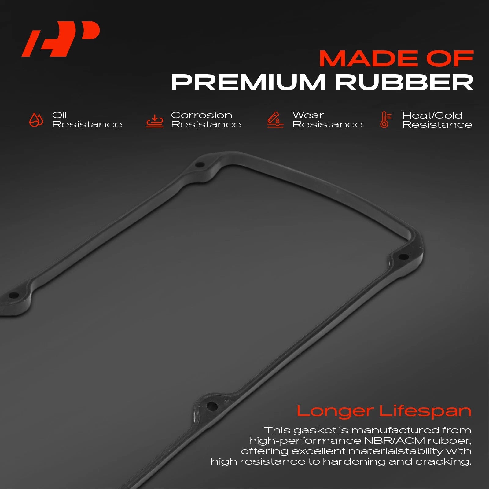 Acrylic Rubber Engine Valve Cover Gasket for Mitsubishi Mirage (1990–2002)
