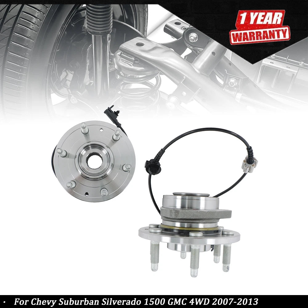 2Pcs Front Wheel Bearing Hub for Chevy Suburban Silverado 1500 (2007–2013)