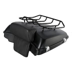 Matte 5.5" Razor Trunk Backrest Rack for Harley Touring Road Glide (2014–2026)