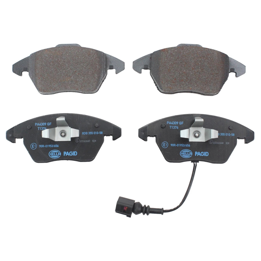 Hella Front Low-Met Brake Pads for Audi A3 TT Quattro VW CC Eos Golf GTI Jetta (2006–2019)