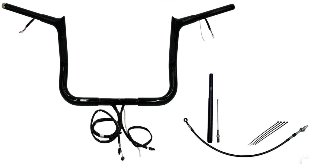 12" EZ Install Ape Hangers for Harley Batwing (2021–2023) 912012-B