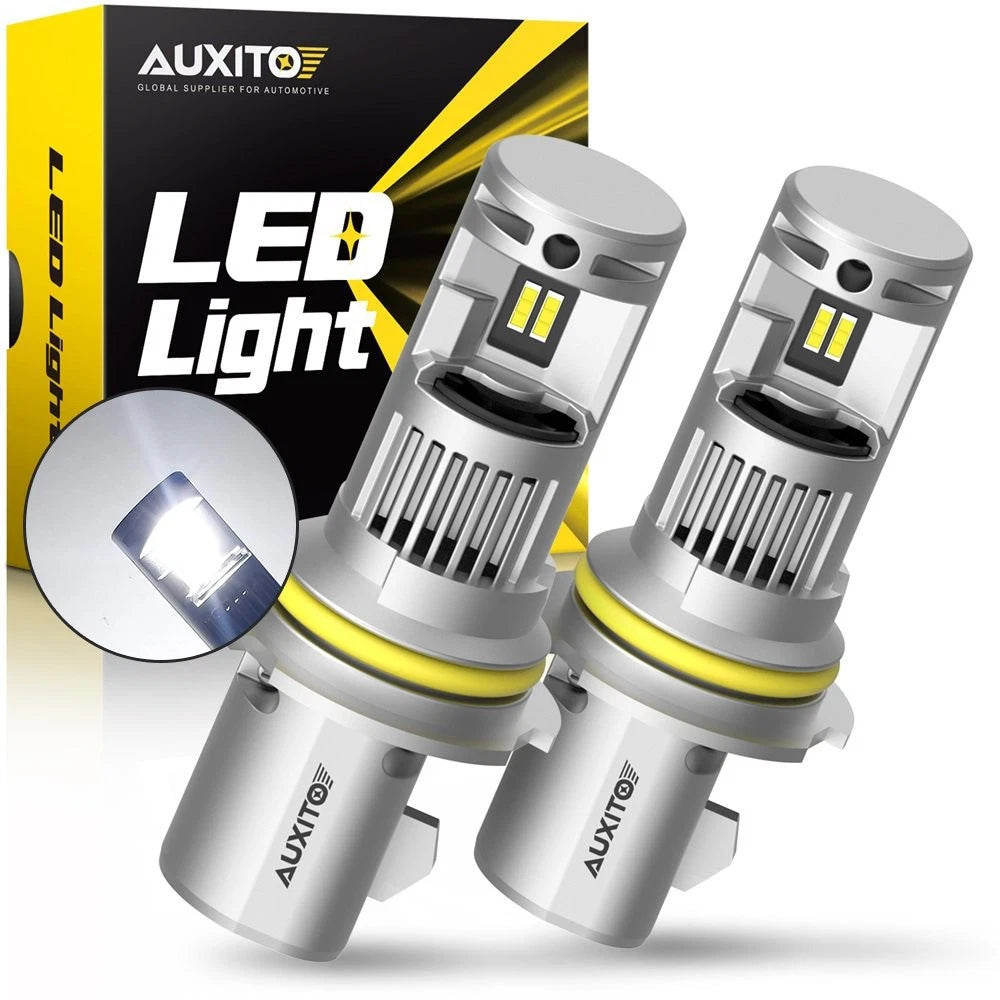 2X AUXITO 9004 HB1 LED Headlight Bulbs Kit for High Low Beam (6000K)