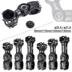 Adjustable Handlebar Stem for ZTTO Road MTB Bicycle (60° 31.8mm, 90/110/130mm)