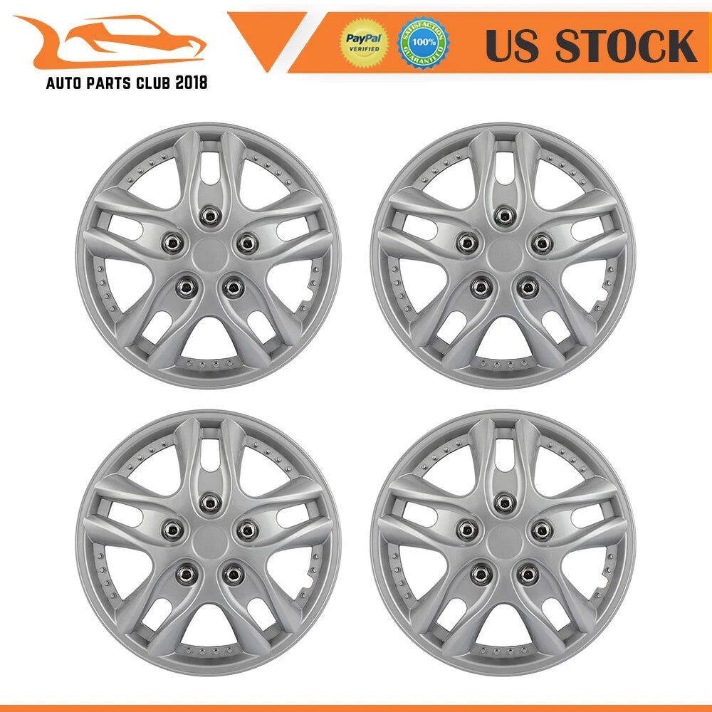 Set of 4 Wheel Hub Caps for R12 Tire & Rim (Fits 12")