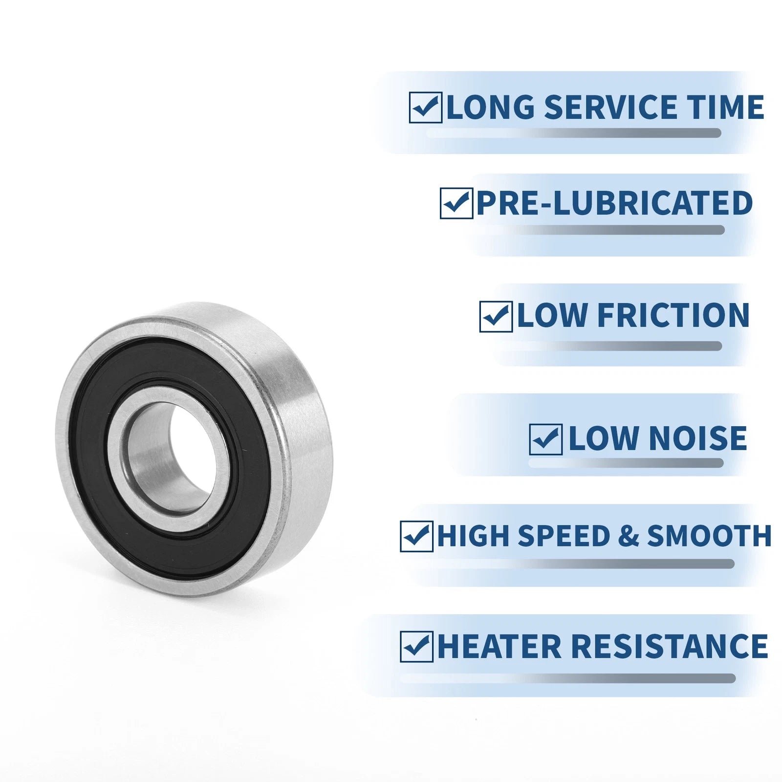 6000DDU Deep Groove Ball Bearing for Scooter Skateboard Wheel (10x26x8mm)