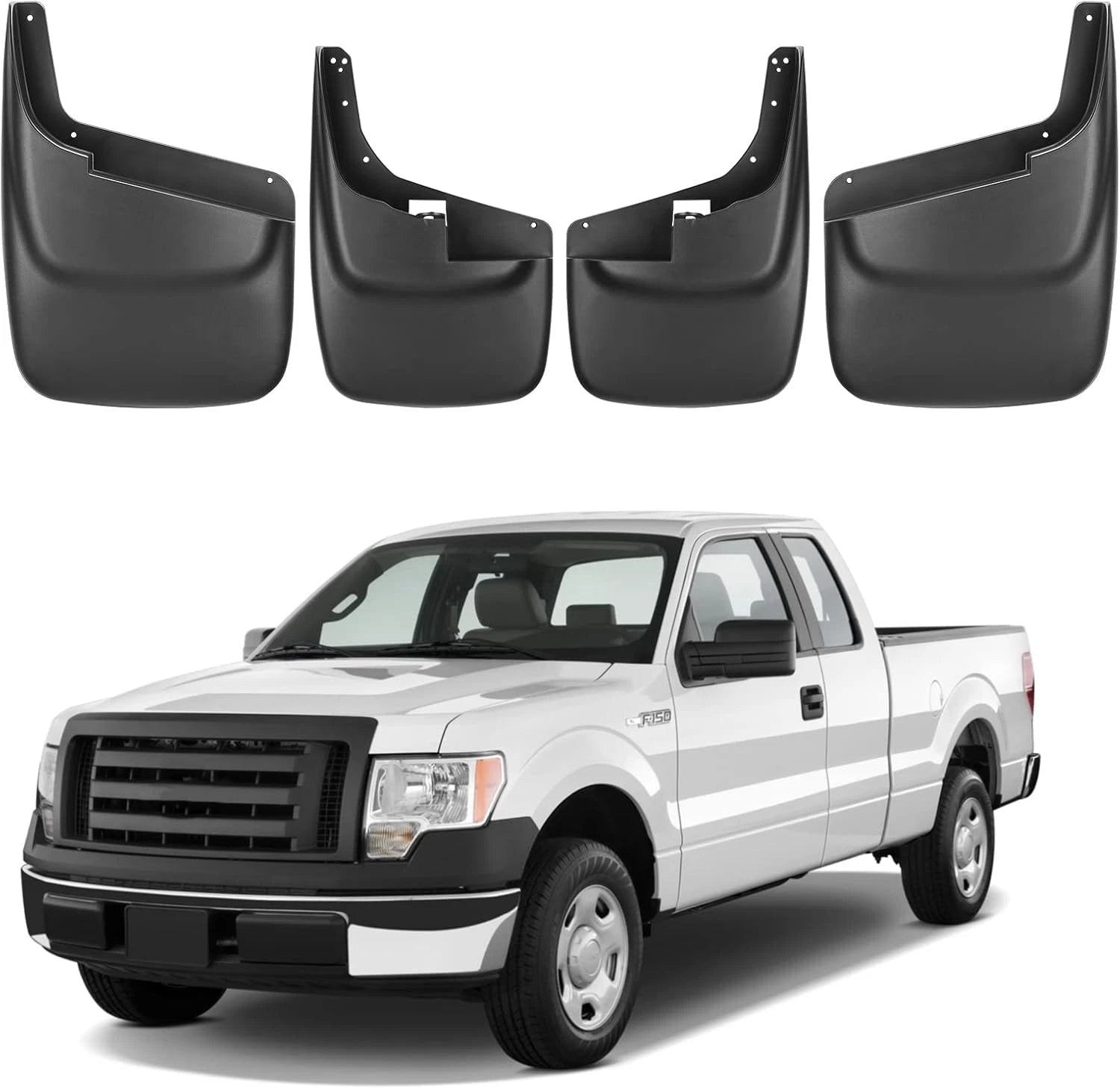 4x Mud Flaps Splash Guards for Ford F-450 Super Duty (1999–2010)