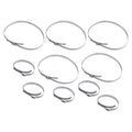 10 x Silver Stainless Steel Axle Boot Clamps for Various Models