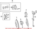 Front Vented Disc Brake Rotor for Chrysler Dodge Charger (OEM 346mm)