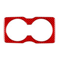 Rear Water Cup Holder Panel Cover Trim for Jeep Cherokee (2014–2022) Carbon Red