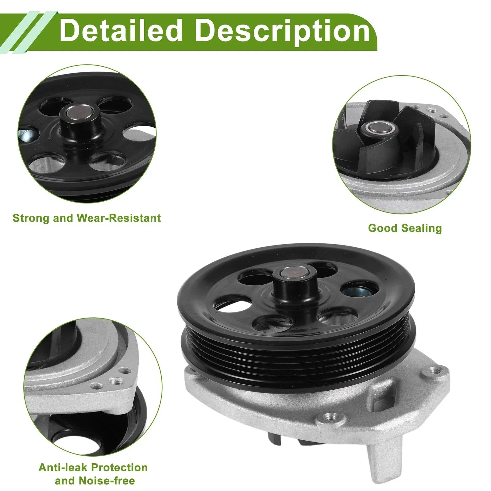 Water Pump for Chevrolet Camaro 2016-2025 Cooling System Replacement