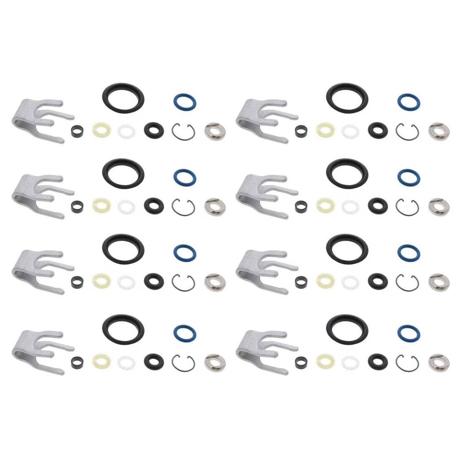 8pc Fuel Injector Seal Kit for Mercedes-Benz C126 CL550 CL63 AMG CLS550 (1981–1991)