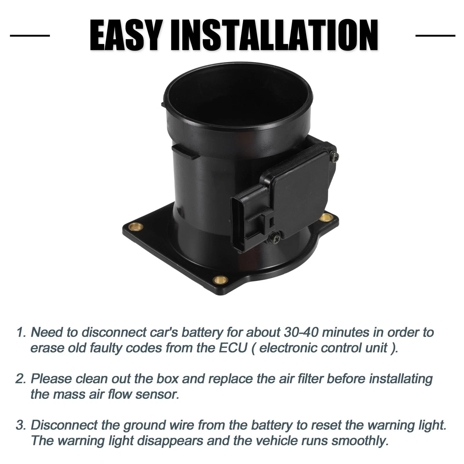 Mass Air Flow Sensor for Ford Mustang (2002–2004) No. 1L3F-12B579-AB