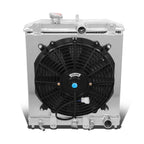 2X Aluminum 2-Row Racing Radiator + Cooling Fan Shroud for Honda EG/EH/EJ/EM/DC (1994–2000)