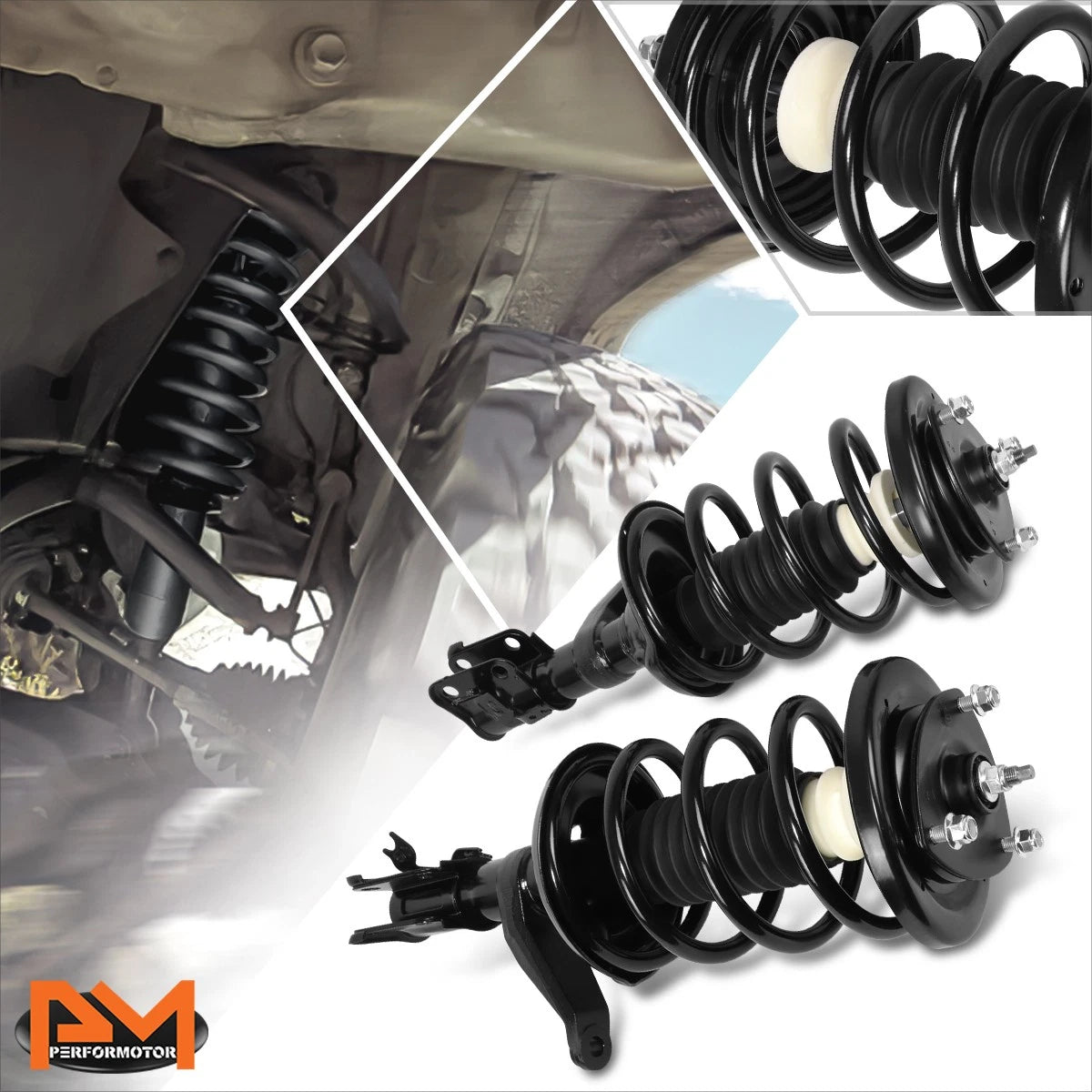 Complete Struts Assembly Set for Honda Element (2003–2011) w/Coil Springs