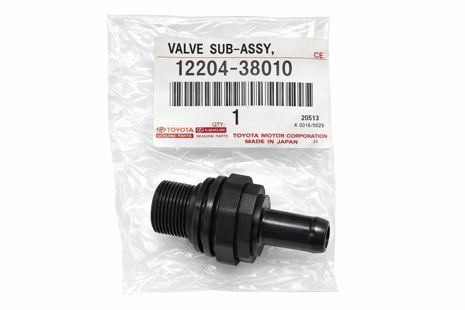 PCV Valve for Lexus GX460, LS460, LX570, GS460, Toyota (2009–2021) 1220438010