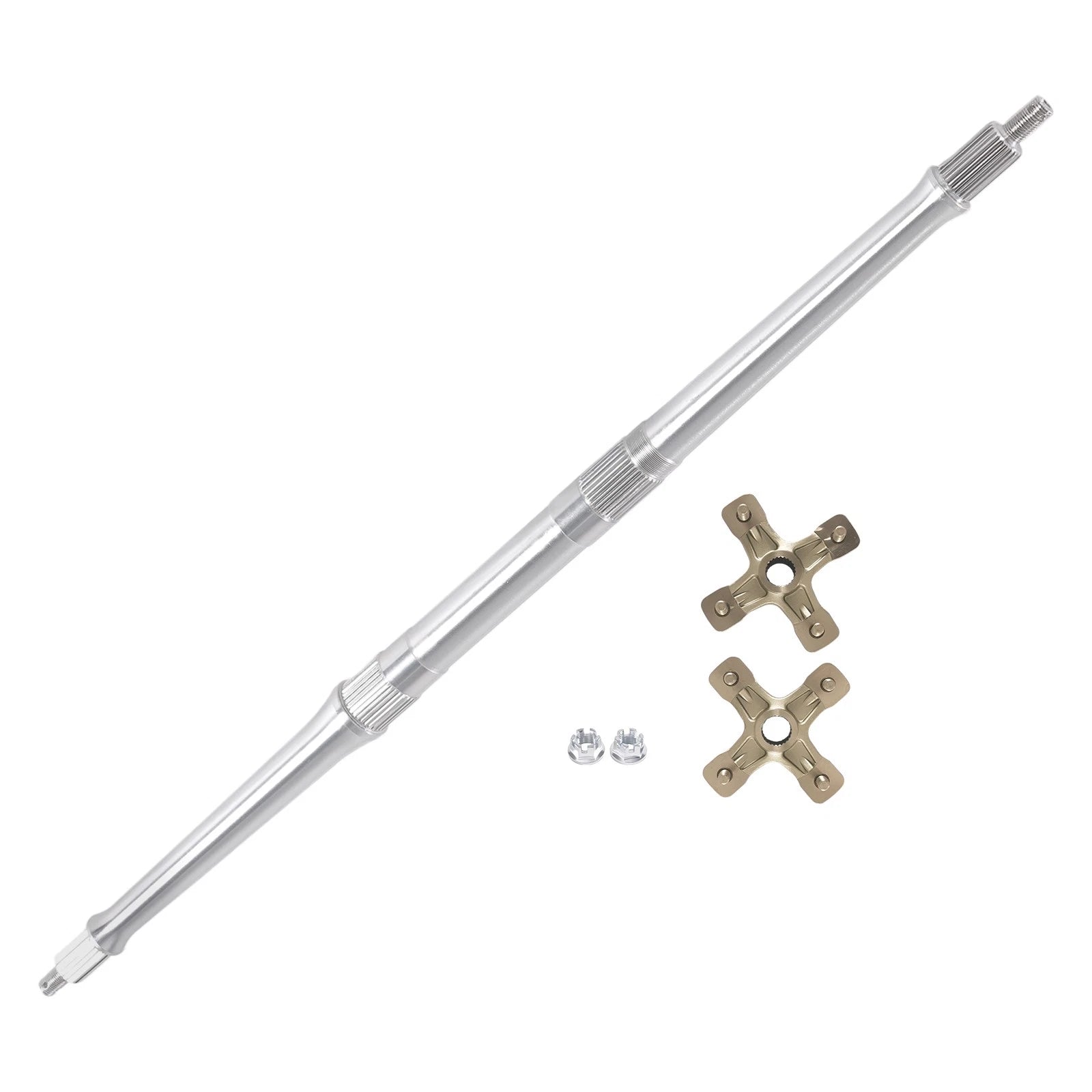 Rear Axle Shaft with Wheel Hubs Assembly for Yamaha Warrior 350 (1987–2004)