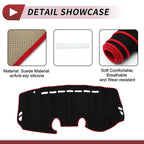 Dashboard Cover Mat for Mazda 2 Demio (2007–2014) Sun Protector Black Red