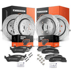 Set of 4 Drilled Rotors & Brake Pads for Ford F-150 (2012–2020)