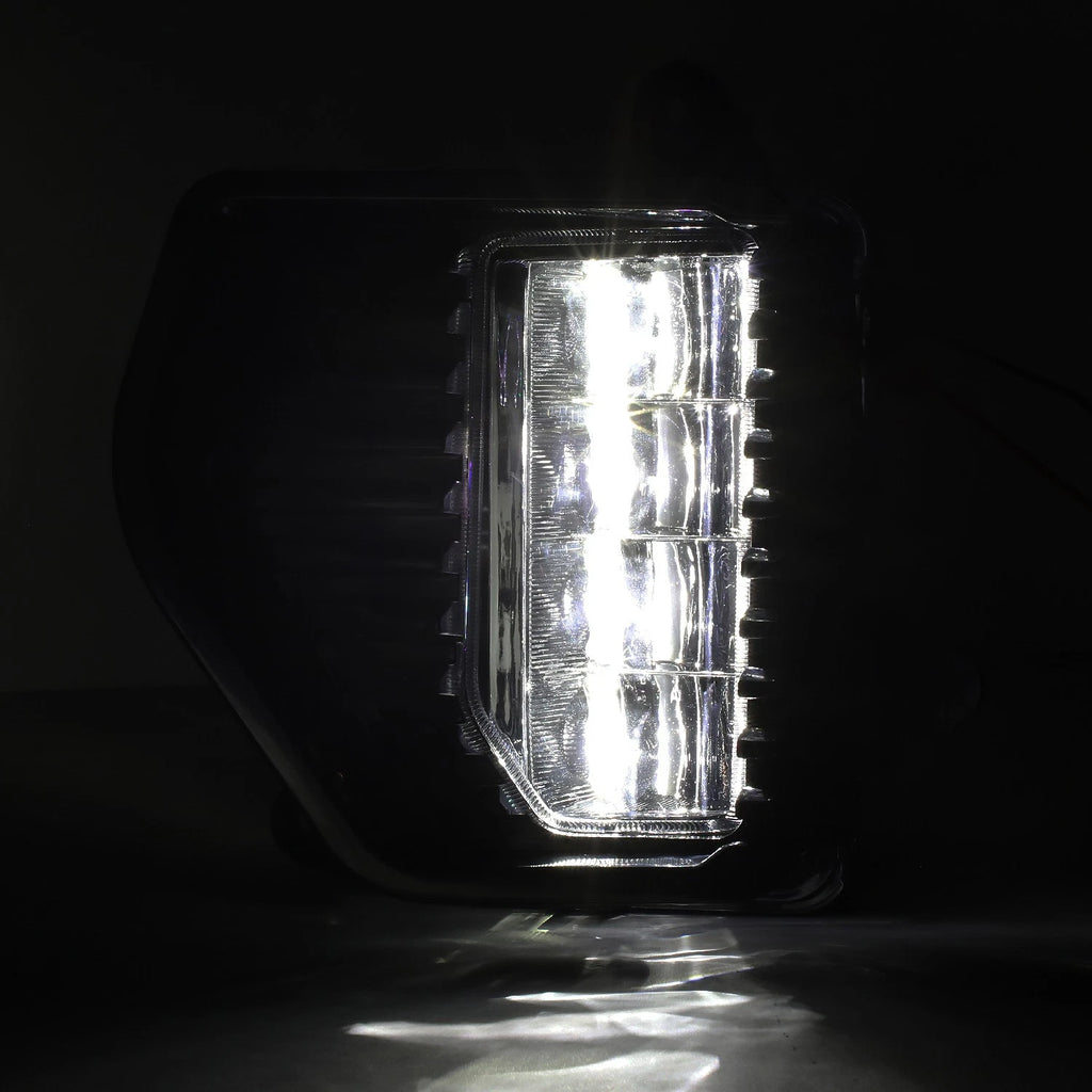 Full LED Fog Light Lamp Set for GMC Sierra 1500 (2019–2022) Smoked Lens w/ Bezel & Switch
