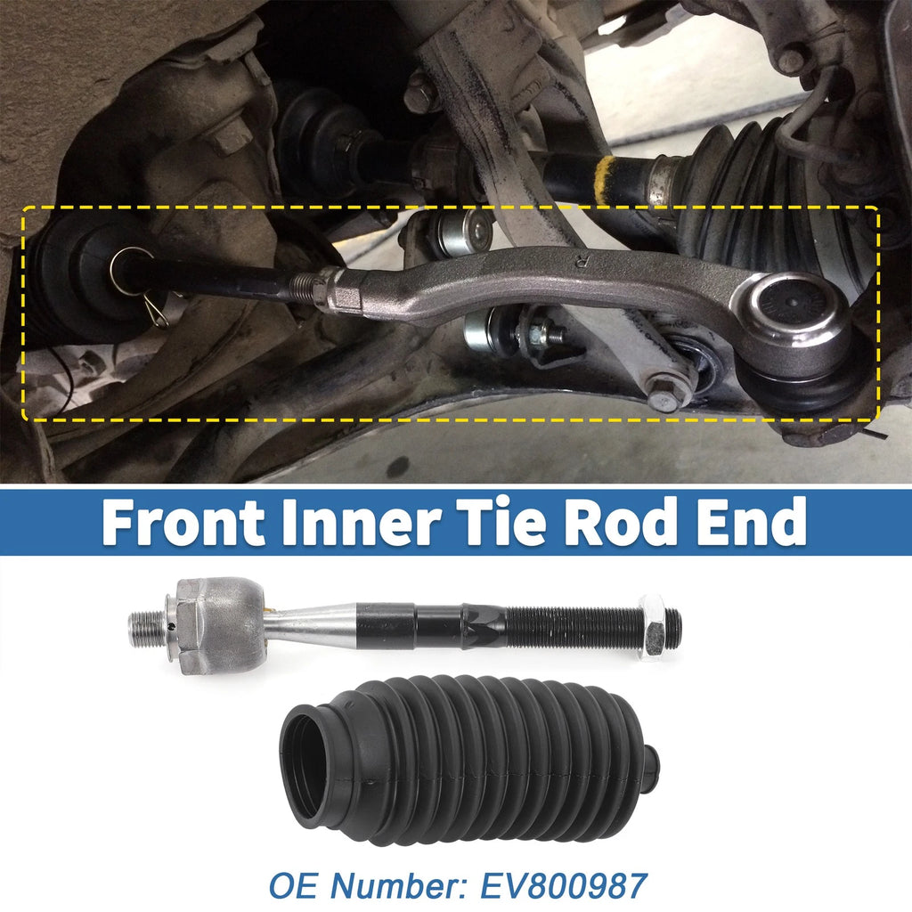 Set of 4 Front Inner Tie Rod End Links for Jeep Grand Cherokee (2011–2015) EV800987