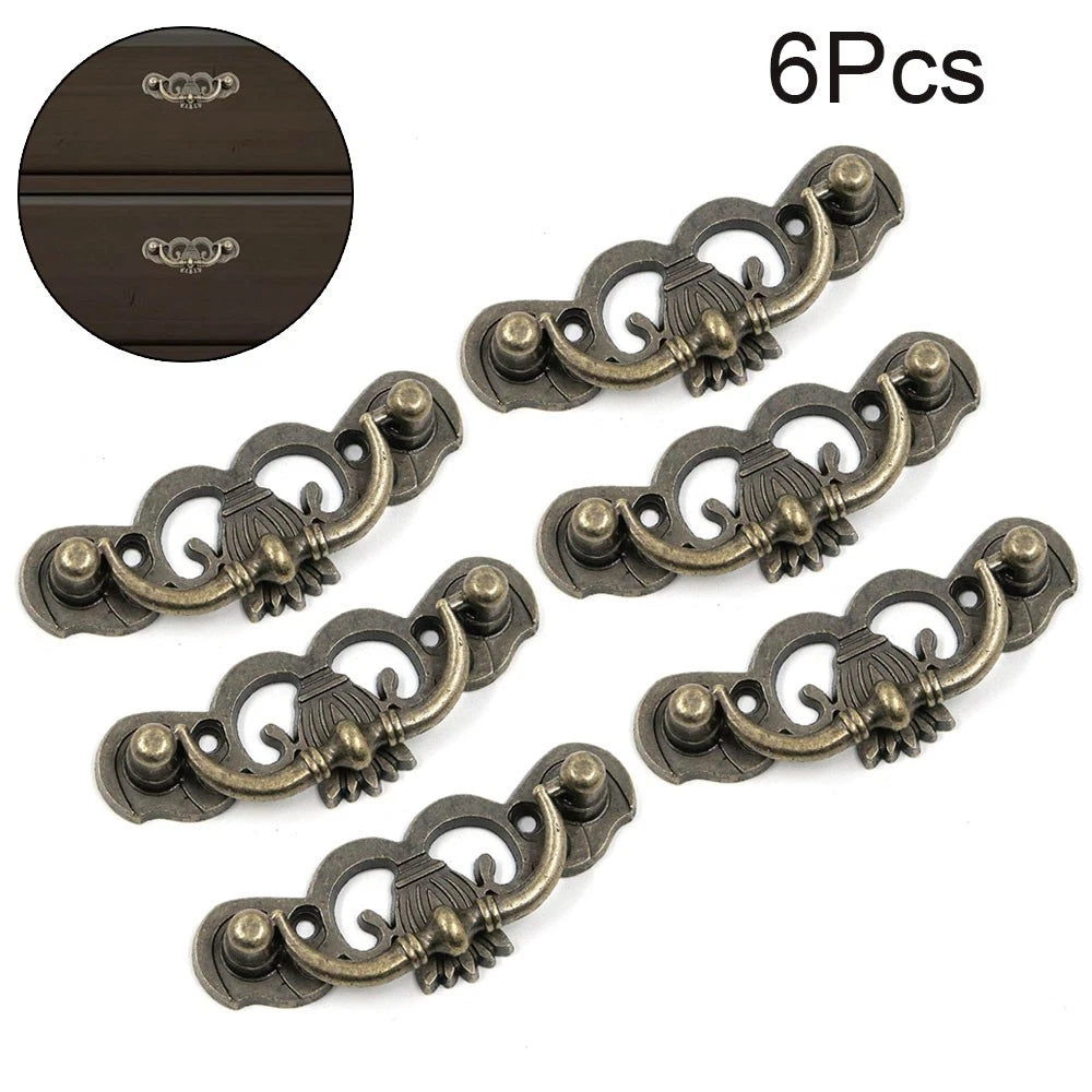Set of 6 Vintage Drawer Knobs for Cabinet Pulls