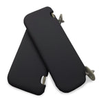 Sunvisors Cover Skin for Toyota Corolla (2002–2008) Black PVC Leather