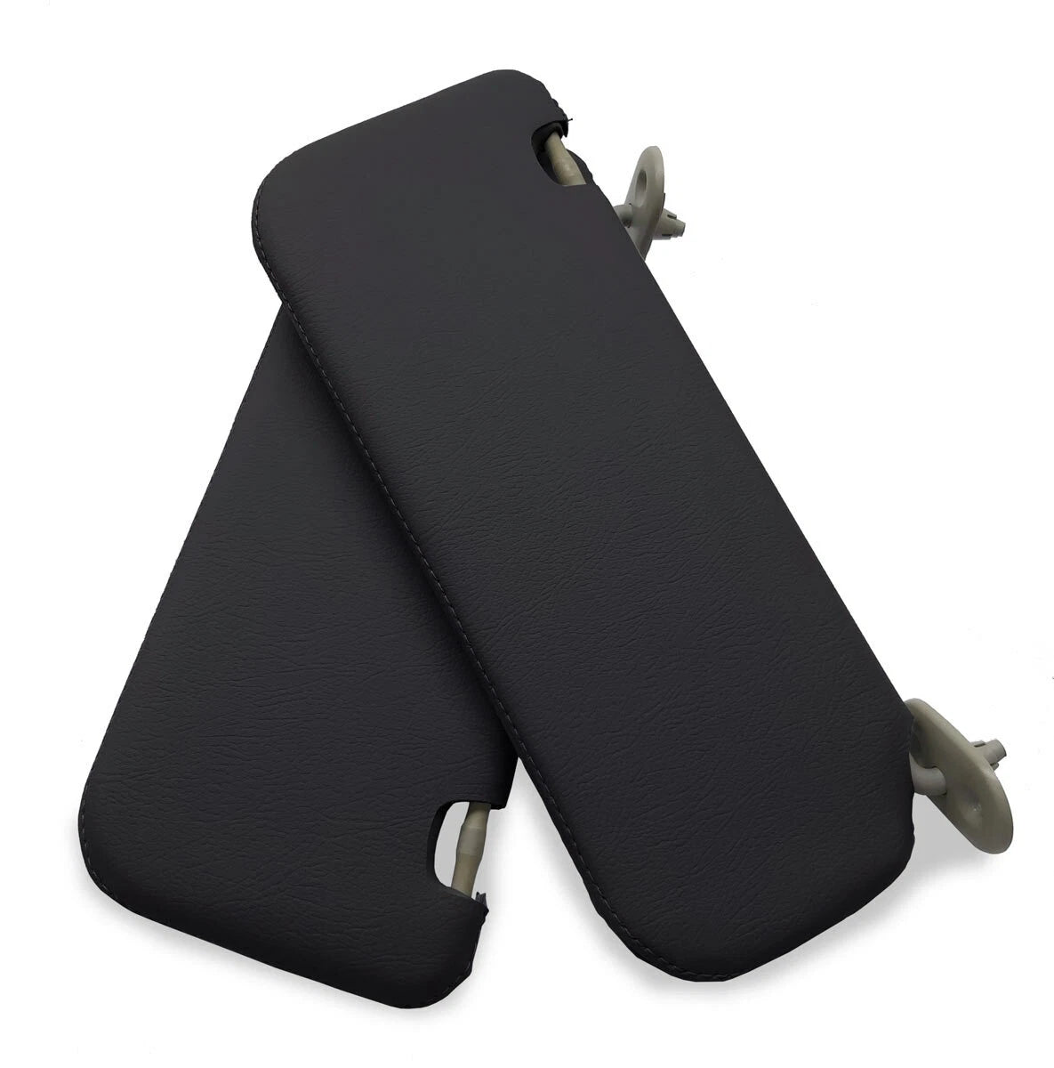Sunvisors Cover Skin for Toyota Corolla (2002–2008) Black PVC Leather