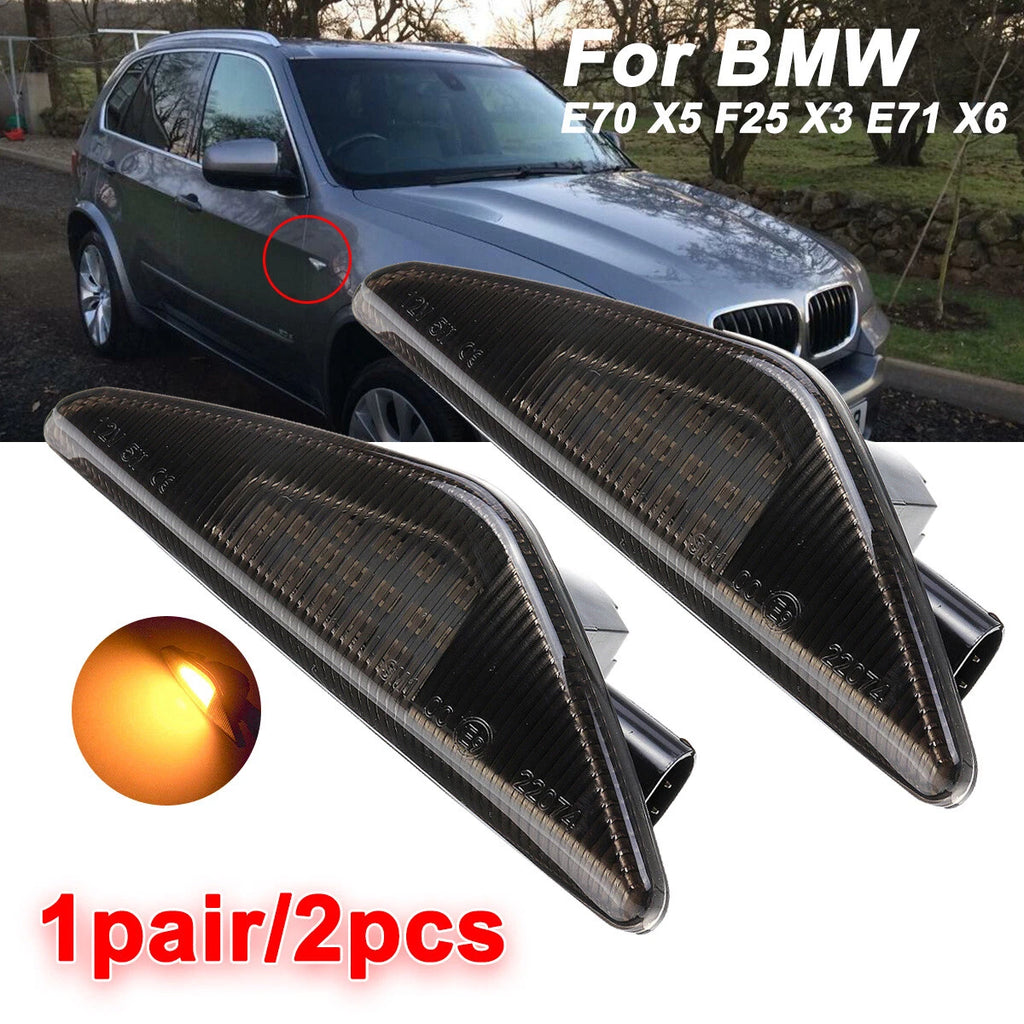 LED Fender Side Marker Light Turn Signal for BMW X3 F25 X5 E70 X6 E71 E72