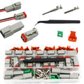 Gray Waterproof Wire Connectors / Set 10 / Universal for Car RV Truck Wiring