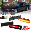 Set of 4 Smoked LED Bumper Side Marker Lights for Toyota Celica (1986–1989)