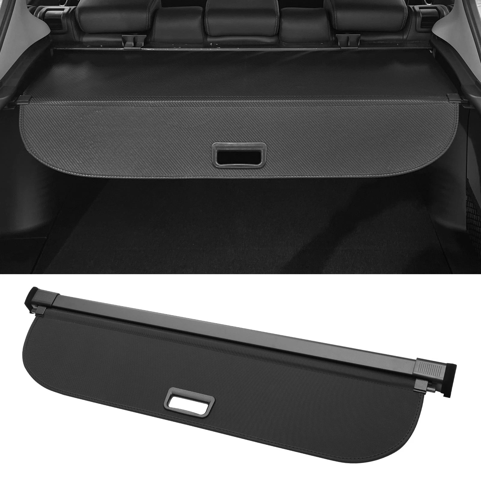 Retractable Cargo Cover for Audi Q3 (2015–2018) - Gloss Black