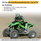 3X Stainless Braided Brake Lines Kit for Kawasaki KFX400 (2003–2004) 43095-S007