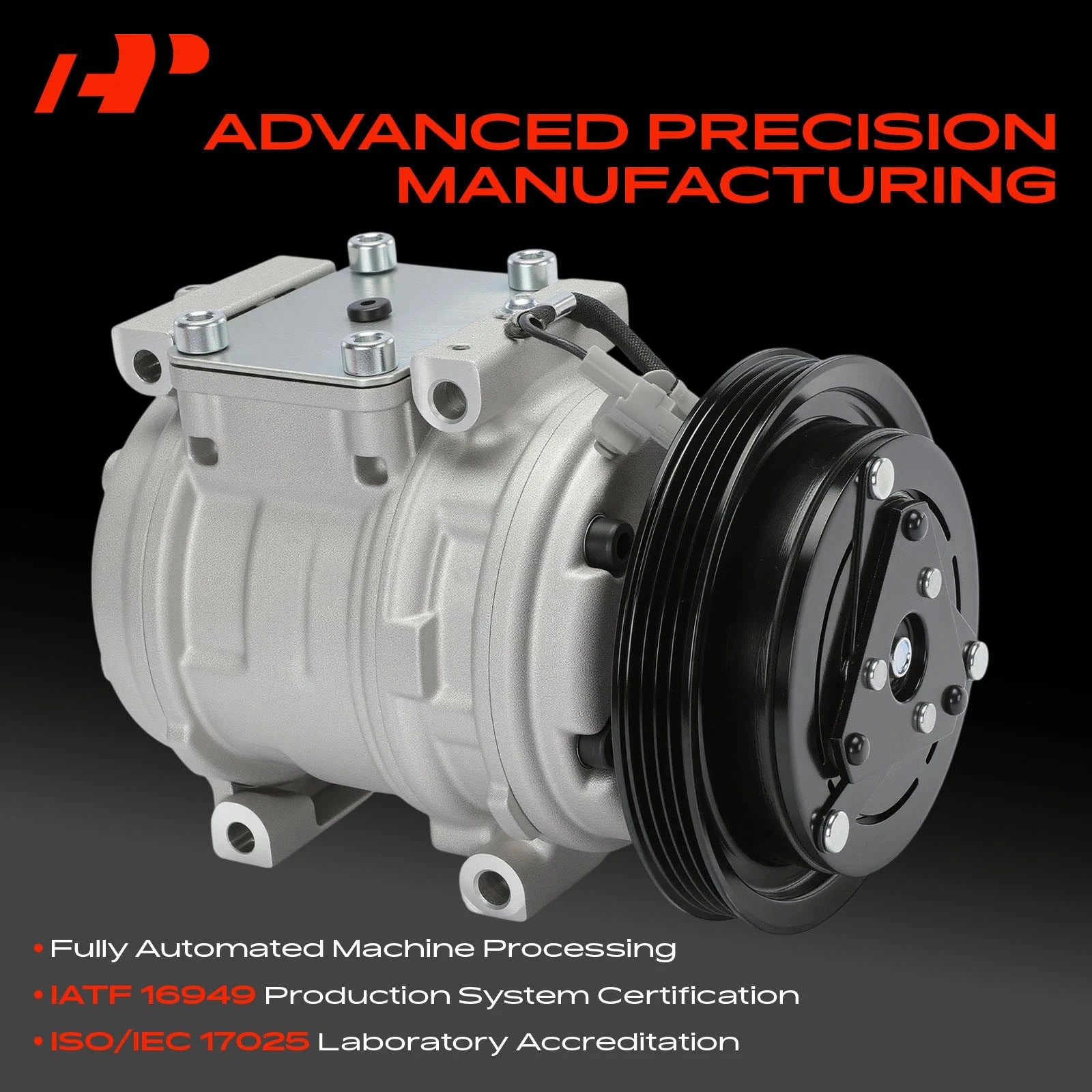 A/C Compressor with Clutch for Toyota Tacoma 3.4L (1995–2004)
