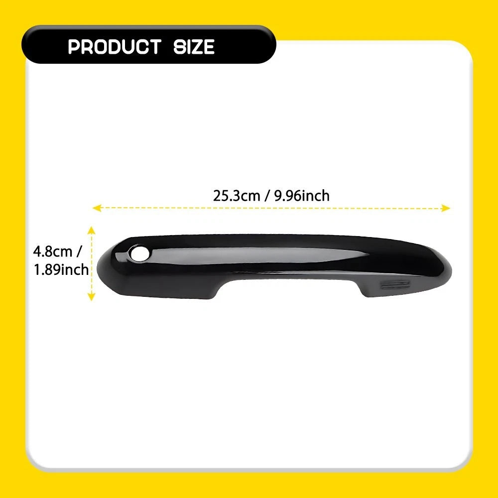 Gloss Black Door Handle Cover for Toyota RAV4 Highlander (2019–2025)
